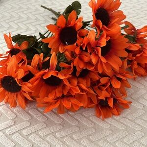 Ashland - Orange Sunflower Bush - Bundle of 5